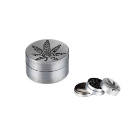 Dreamliner Grinder 3 Parts Leaf Antique Silver 40mm 